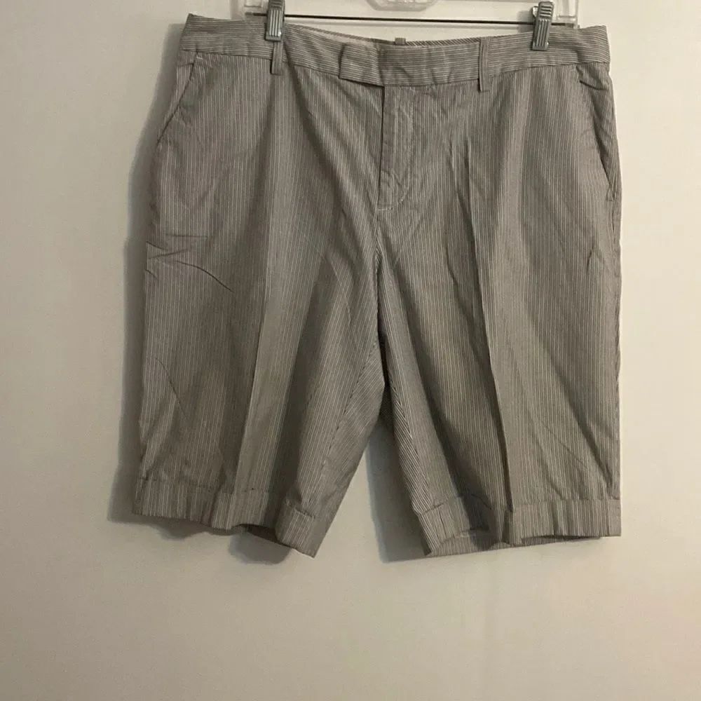 Banana Republic Gray, Blue Martin Fit stretch shorts, size 14